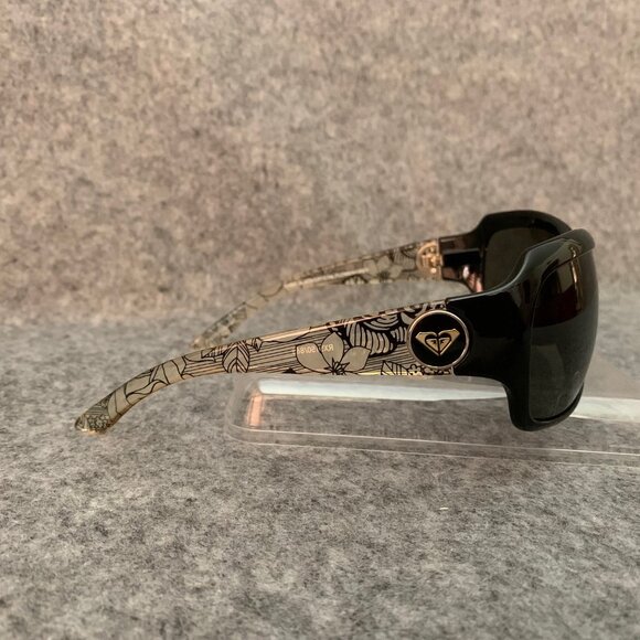 ROXY RX5150/868 Women’s Shyme Shiny Black/Crystal Flower/Grey Sunglasses - Picture 7 of 13